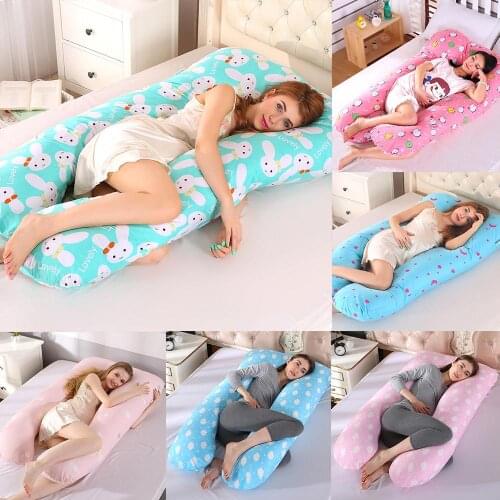 50100% Pure Cotton Sleeping Support Pillow for Pregnant Women Hugging Full Body Maternity Pillow Side Sleeper Bedding