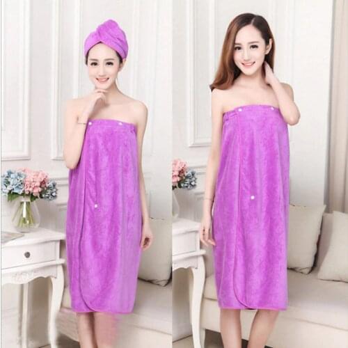 Portable Fast Drying Bath Skirt Microfiber Beach Spa Bathrobes Boob Tube Top Sauna Clothes Bath Towel Super Absorbent