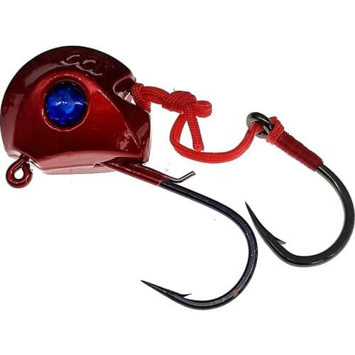 SWOLFY 1PCS/LOT Lead Fish Head Fishing Hook 100g/120g/140g Jig Head Sea Artificial Bait Hard Lure Fishing Tackle