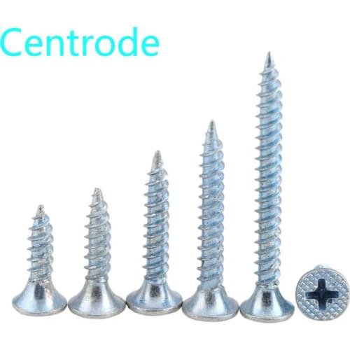 GuHUA Galvanized cross Flat Head Self Tapping drywall Screw KA Hardened Philips Countersunk Head Wood Tapping Screws M3-M6 30Pcs