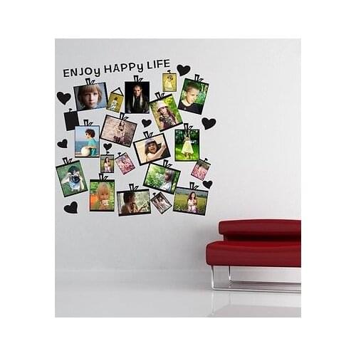 Family Picture Photo Frame Wall sticker Decal Removable Vinyl Quote Home Decor Photos frame Wall Stickers
