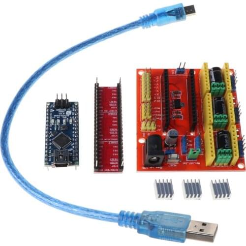 Shield V4+ Nano 3.0 A4988 3 Axis Stepper Driver Board Engraving Machine Set Kits