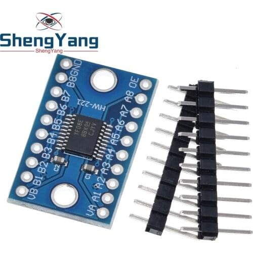 ShengYang 8 Channel Duel Hole Logic Level Converter TXS0108 TXS0108E Bi-directional Voltage Module for Arduino With Pins
