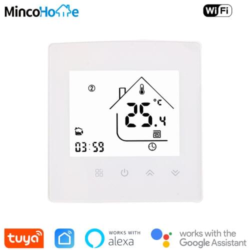 Tuya Smart WiFi Thermostat Voice Remote Control Electric/Boiler/Actuator 3A 16A 25A Floor Heating Controller