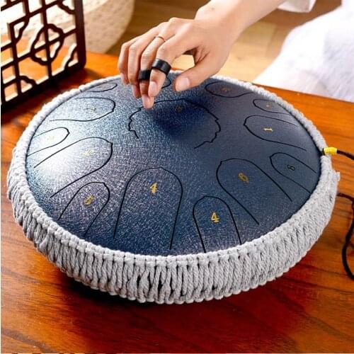 Ethereal Drum 13 Inch 15 Tone Forgetting Worry Drum Music Drums Percussion Mini Electric Drums Instrument Tongue Tambourine