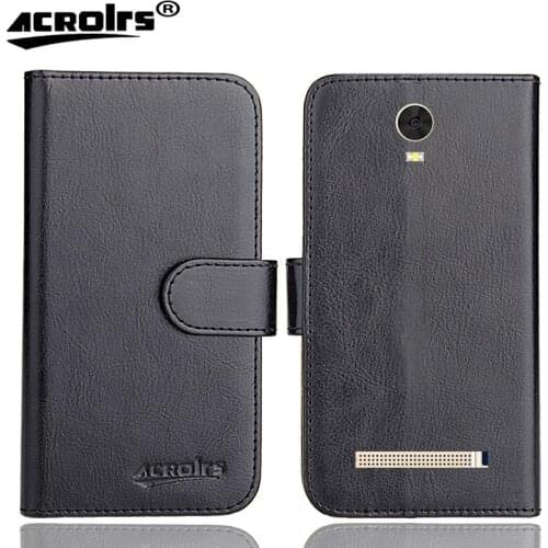 Vivax SMART FUN S20 Case 5" 6 Colors Flip Soft Leather Crazy Horse Phone Cover Stand Function Cases Credit Card Wallet