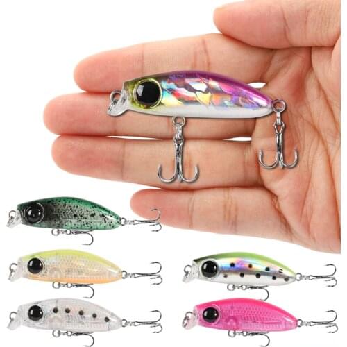1pcs mini Minnow Fishing Lures Sinking Wobbler 3.5cm 2.5g Crankbait Lifelike Artificial Plastic Hard Bait Pesca Fishing tackle