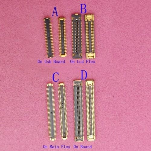 2Pcs LCD Display Screen Flex FPC Connector For Samsung Galaxy A32 4G A325 A325F 5G A326 A326F A82 A826 Plug On Board 40 78 pin