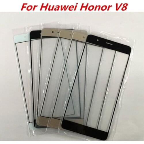 30pcs/Lot High Quality Screen Outer Glass Lens Brand New Front Outer Glass Lens Replacement Parts for Huawei Honor V8