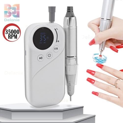 35000RPM Nail Drill Machine Electric Nail File For All Gel Nails Removal With USB Professional Nail Polisher Home Use Manicure