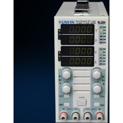 400W 80V 40A Dual channel Adjustable LCD DC Electronic load instrument 220V 284