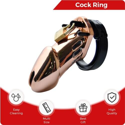 5 Penis Rings BDSM Plastic Cock Cage Male Chastity Device Lock Bondage Fetish Lockable Prevent Cheating Roleplay GAY Sex Toys