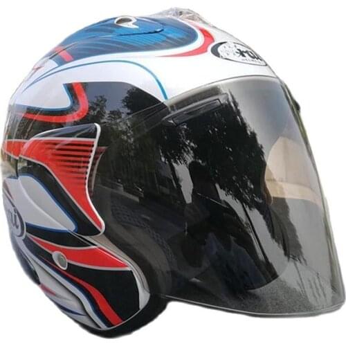 Free Shipping Motorcycle Helmet Summer Blue Half Helmets Casco Motorcycle Capacete Motorbike Helmet ECE Approved