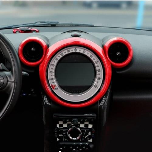 Car Instrument Central Air Vent Outlet Trim Center Control Panel Cover Frame for MINI Cooper Countryman R60 2013 2014 2015 2016