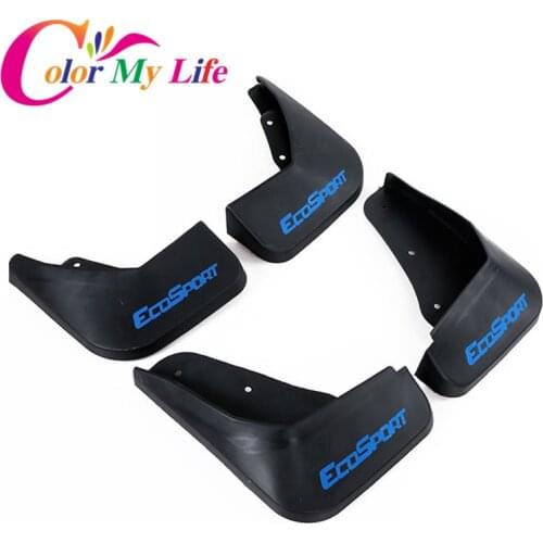 Color My Life ABS Mudflaps Mud Flaps Front Rear Mudguards Fender for Ford Ecosport Splash Guards 2012 - 2017 Parts Accessories
