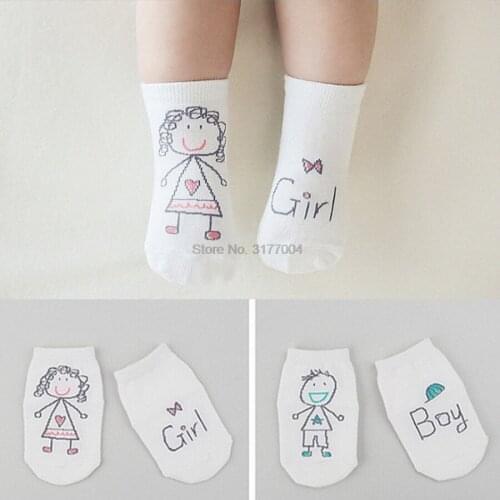 DHL 1000pair Baby Autumn/Winter Cartoon Asymmetry Cute Toddler Anti-slip Spring Socks Cotton Floor Socks Kids Socks