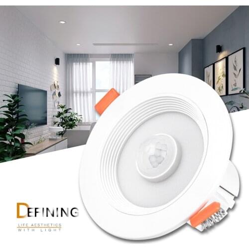 EeeToo PIR Motion Sensor Night Light 20W 15W 10W 5W LED Downlight Ceiling Lamp 85-265V Infrared Down Light Indoor Home Lighting