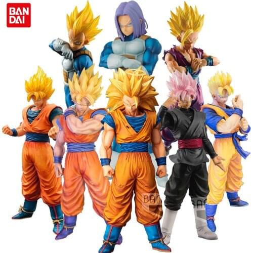 Bandai Dragon Ball Grandista ROS Super Saiya Son Goku Vegeta Bulma Nappa Raditz Anime Figure Toys Collection Model For Kids