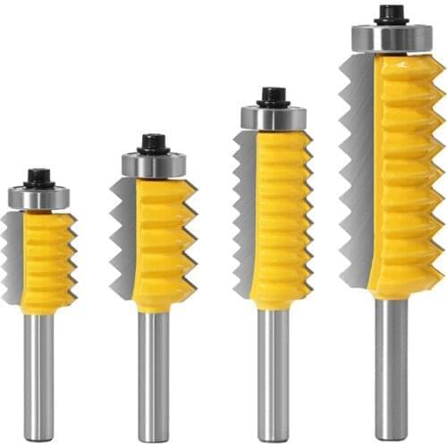 8mm Shank Finger Joint Glue Milling Cutter Raised panel V joint Router Bits for Wood Tenon Woodwork Cone Tenoning Bit C08-247