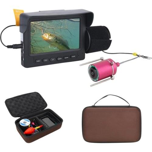 HUYIN 15M/30M 1200TVL Underwater Ice Video Fishfinder Fishing Camera 4.3 inch 10PCS LED Night Vision 195 Degrees Fishing Camera