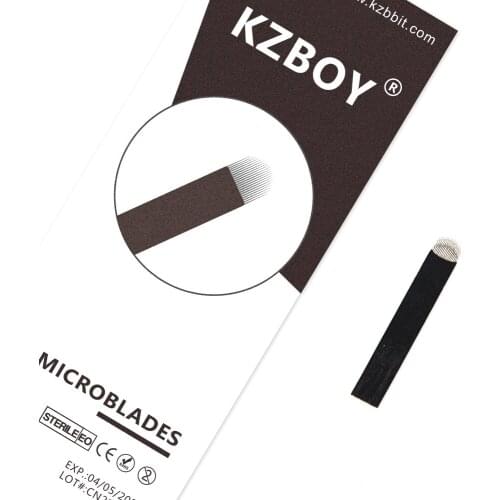 Sterile Microblading Needles 0.18mm with 18 Pins 25PCS/Box for Eyebrow Microblading Tattoo