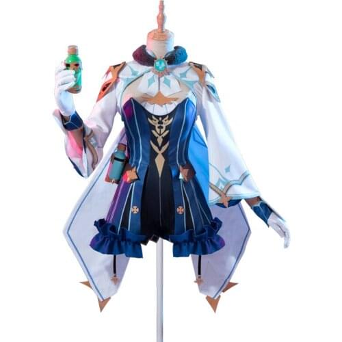 Anime Game Genshin Impact Sucrose Cosplay Costume Dress Shwal Hat Gloves Socks Daily Carnival Party Festival Uniform Brand New