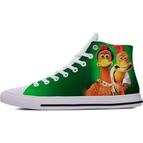 2019 Hot Cool Fashion Summer Sneakers Handiness Casual Shoes 3D Printed Cartoon Cute Funny For Men Women Chicken Run
