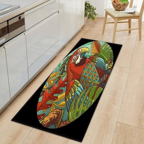 Kitchen Mat Entrance Doormat Bedroom Hallway Floor Decoration Carpet Bathroom Absorb Water Non-slip Mat 3D Home Long Strip Rug
