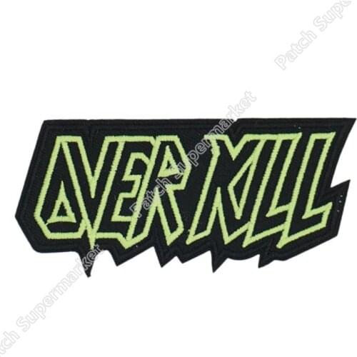 OVERKILL Heavy Metal Band Music Iron On/Sew On Patch Hardcore Tshirt TRANSFER MOTIF APPLIQUE Rock Punk Badge