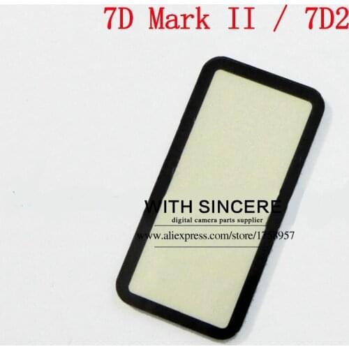 NEW Top Outer LCD Display Window Glass Cover For Canon EOS 7D Mark II / 7D2 Repair Part