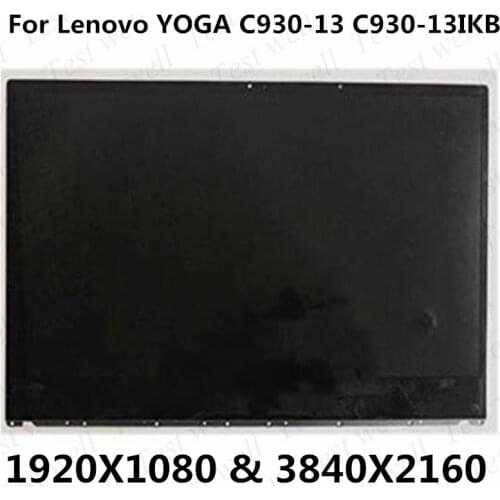 NEW LCD Touch Screen Digitizer Assembly For Lenovo Yoga C930-13IKB C930-13 81C4 WITH Bezel Frame 5D10S73319 FHD 1920x1080