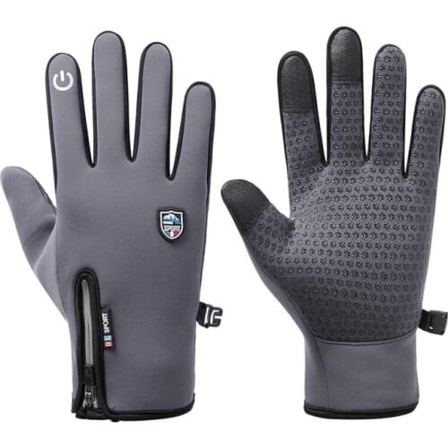 Outdoor Full Finger Fishing Gloves Touchscreen Winter Thermal Warm Cycling Bicycle Bike Ski Camping Hiking Gloves Sports