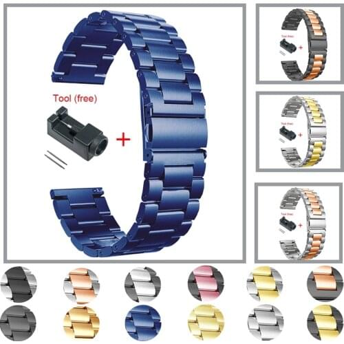 Metal Wrist Strap For HUAWEI WATCH GT 2 46mm 42mm/GT Active Band Bracelet for HONOR Magic 20mm 22mm Stainless steel Watchbands