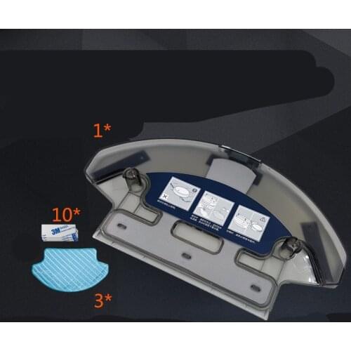 Water Tank + 3* Mop Cloth for Ecovacs Deebot DT85G DT85 DT83 DM81 DE35 dg710 Robot Vacuum Cleaner Parts Water Tank Parts