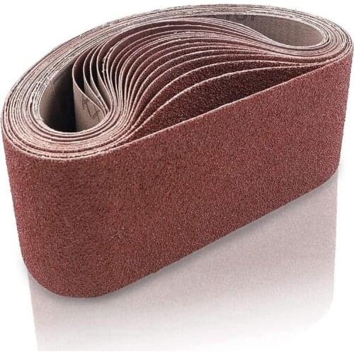 SHGO HOT-20PCS 3X18 Sanding Belt Sanding Belts Belt Sander Paper (3 Each of 60, 80, 120,150,240,400 Grits, 2 of 40 Grits) for Be