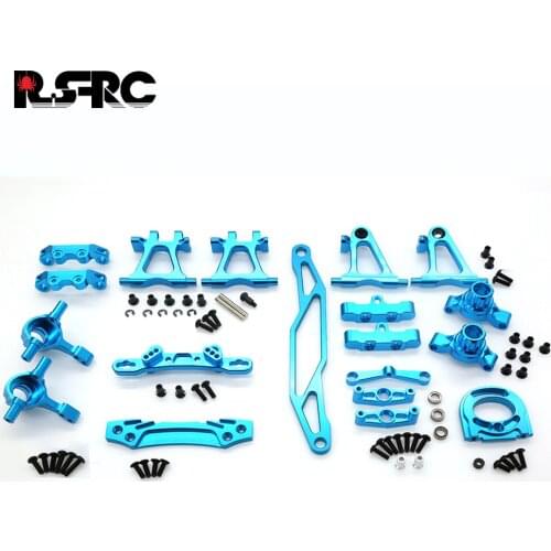 TAMIYA TT02 Metal Upgrade Parts Steering Cup Front Rear Arm Shock Absorber Mount Steering Rod For RC Car TT-02