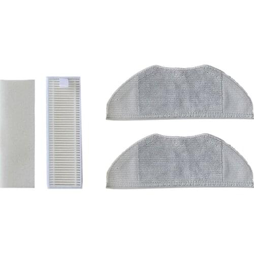 Replacement Hepa Filters for Xiaomi Sweeping Robot Vacuum Cleaner with 2Pcs Mop Cloth Hepa Filters Washable Air Filter