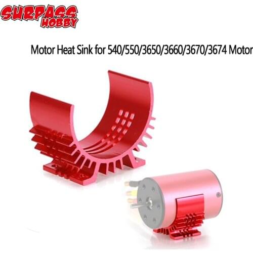 SURPASSHOBBY RC Parts Electric Car Motor Heatsink Cover for 1:10 HSP RC Car 540 550 3650 3660 3670 3674 Size Motor Heat Sink