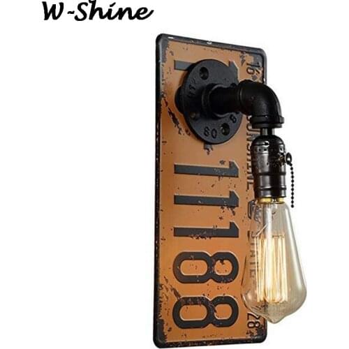 American Retro Loft Wall Lamp Vintage Sconce Wall Lights E27 Bulb Industrial Bar Aisle Home Deco Lighting Fixtures Luminaria