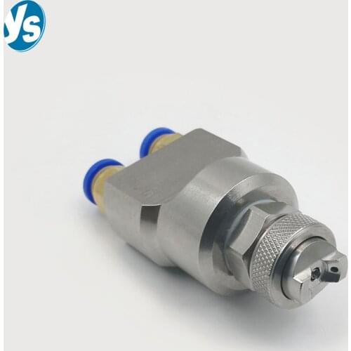 YS High Quality Stainless Steel Air Atomizing Nozzle Siphon Spray Nozzle Round or Flat Spray Pattern Misting Nozzle