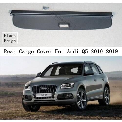 Rear Cargo Cover For Audi Q5 2010-2019 Privacy Trunk Screen Security Shield Shade Black Beige Auto Accessories High Quality