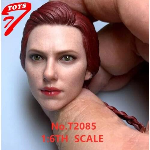 1/6 Soldier Head Sculpture 7.0 Scarlett Johansson Beauty Head Sculpture for 12 inch action figure