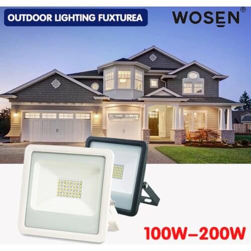 220V LED FloodLight 100W 150W 200W Reflector LED Flood Light Waterproof IP65 Spotlight Wall Outdoor Lighting Warm Cold White