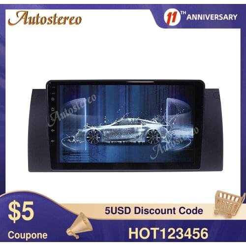Android 9.0 4G+64G Car Multimedia Radio Player For BMW X5 E39/E53 1999+ Car Radio Recorder GPS Navigation CD DVD Plauer Carplay