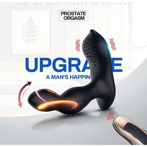 Wireless Remote Control Tickling Prostate Massager For Men Heating Vibrating Anal Plug Big Buttplug Vibrator Gay Anal Sex Toy 18