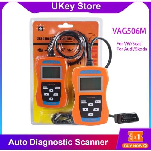VAG506M Auto obd2 Diagnostic Scanner Car Diagnostic Tools Fault Scantool Double K-Line Detection For VW/Seat For Audi/Skoda