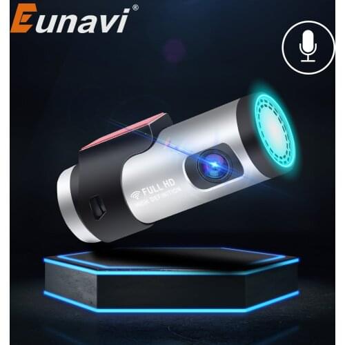 Eunavi Car DVR Dash APP & English Voice Control 1080P HD Night Vision Dash Camera Recorder WiFi Auto Dash Cam