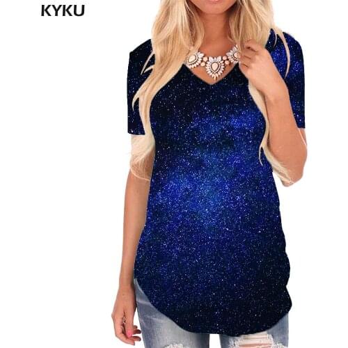 KYKU Leopard T Shirt Women Purple Funny T shirts Harajuku V-neck Tshirt Hip Hop T-shirts 3d Womens Clothing Fashion Loose