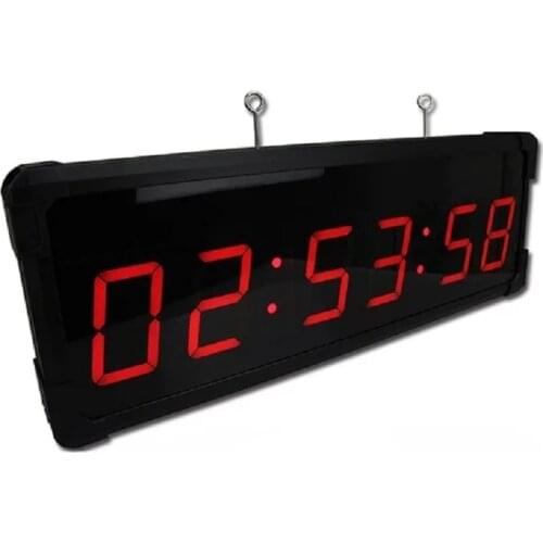 Ganxin Double sided 6 digits 4 inch GPS clock synchronization wall clock