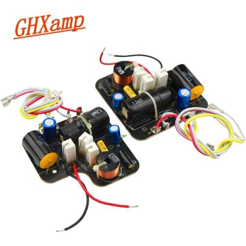 GHXAMP 2 Way Crossover Tweeter+Bass Crossover 60-120W Hifi 3KHz Two-way Divider For Denon SC-M39 Home Use 2PCS